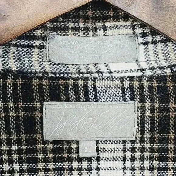 Lord & Taylor Wool Blend Flannel Button down Long sleeve Men's Shirt XL - Picture 5 of 6